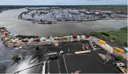 Pompe d'urgence de drainage du lac Dam