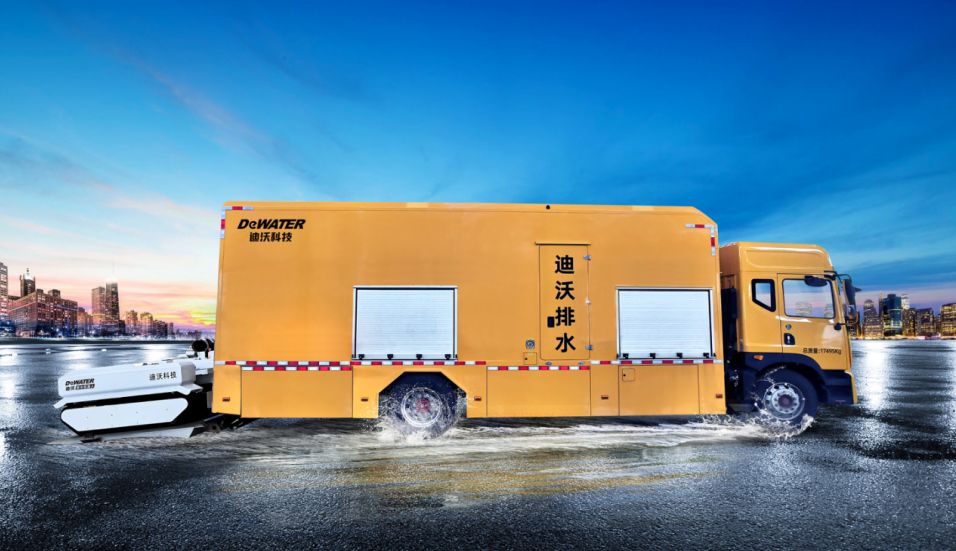 Camion de secours d'urgence pour drainage à grand débit