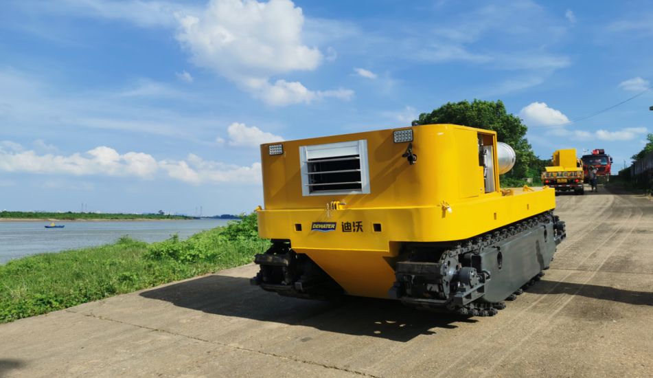 Grande station de pompage de drainage mobile