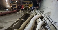 Pompe d'urgence de drainage par éclatement de réservoir