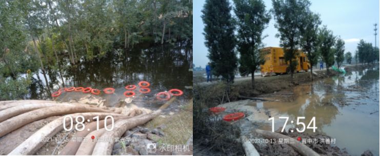 Pompe de drainage engorgement urbain